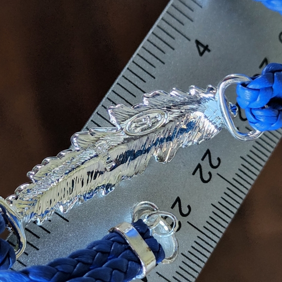 RFM Roberto Mennella Cortona Interchangeable Braided Strap Leaf Bracelet Silver - Picture 10 of 10